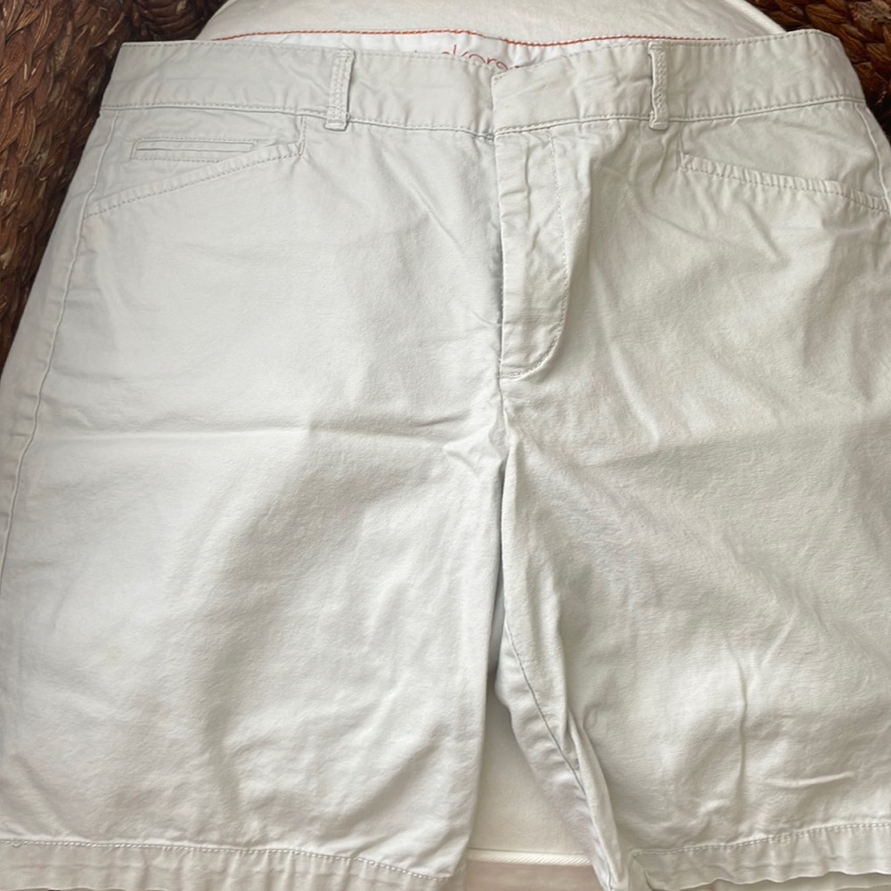 Tan Dockers shorts.